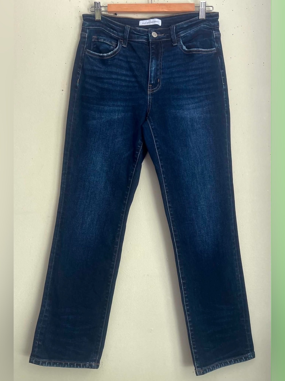 Flying Monkey Deep Blue Straight Leg Jeans